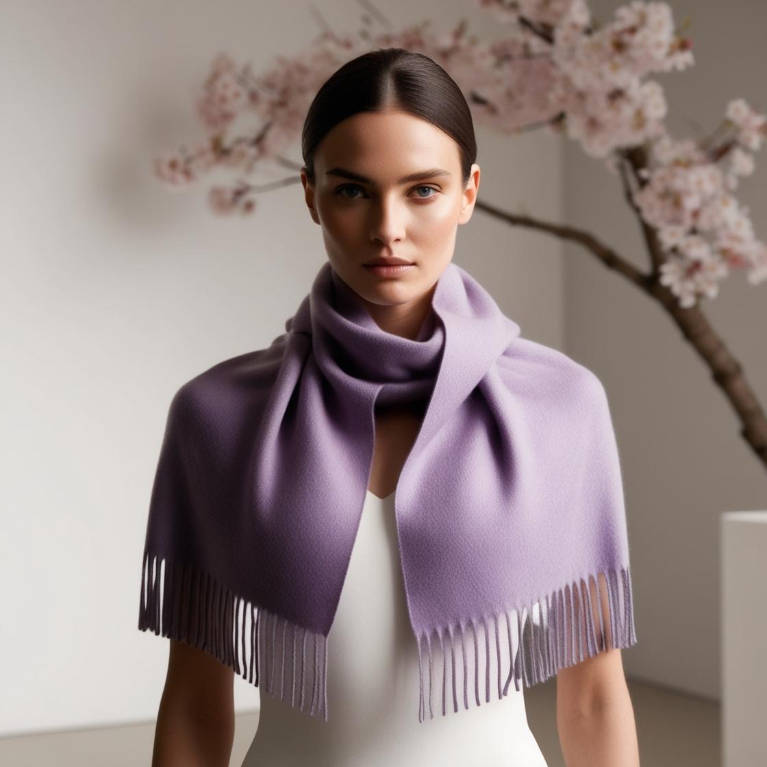 Camelia Cashmere Shawl Lila