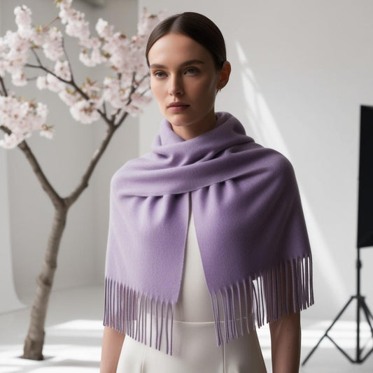 Camelia Cashmere Shawl Lila